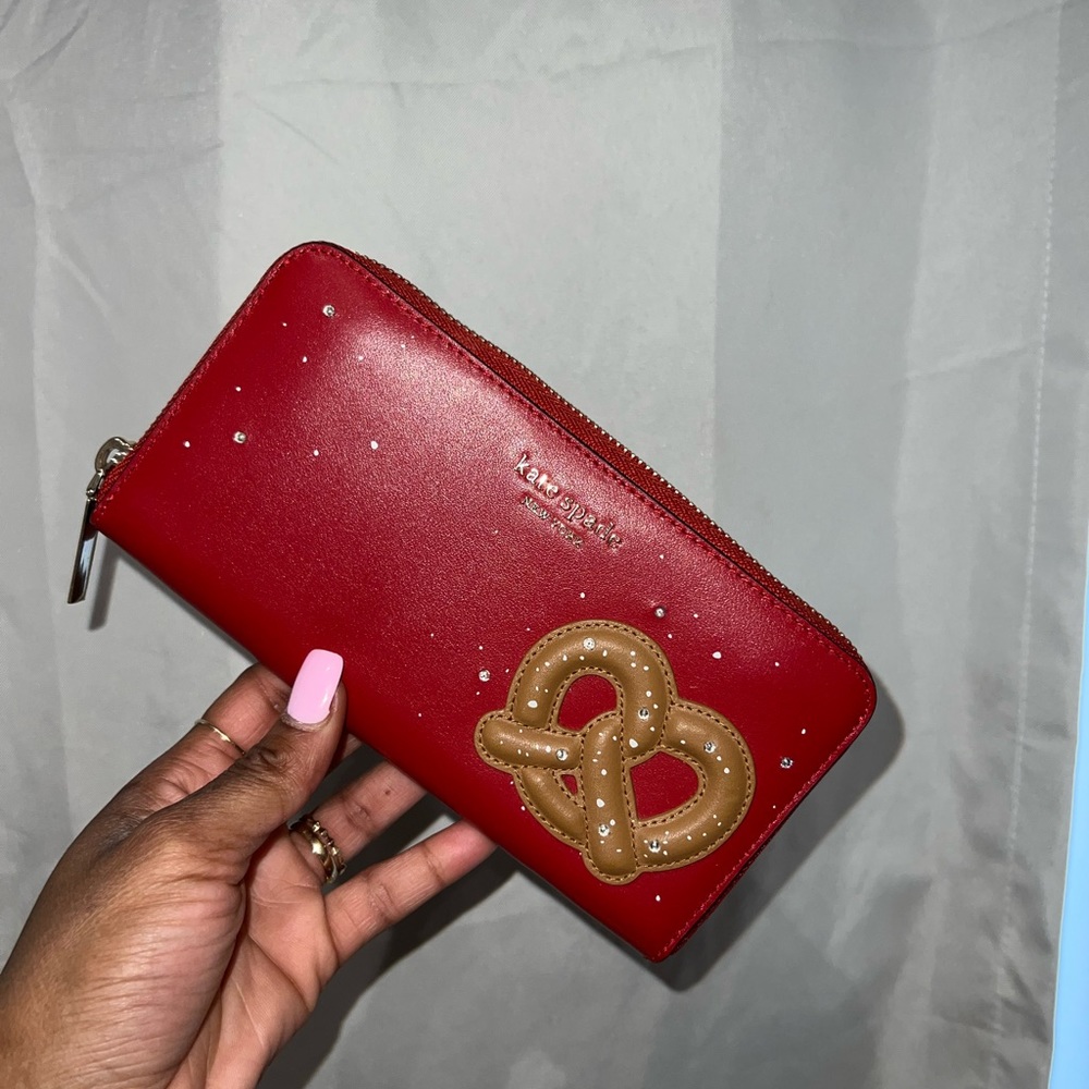 Kate Spade "On a Roll" Pretzel Rhinestone Women'a Wallet